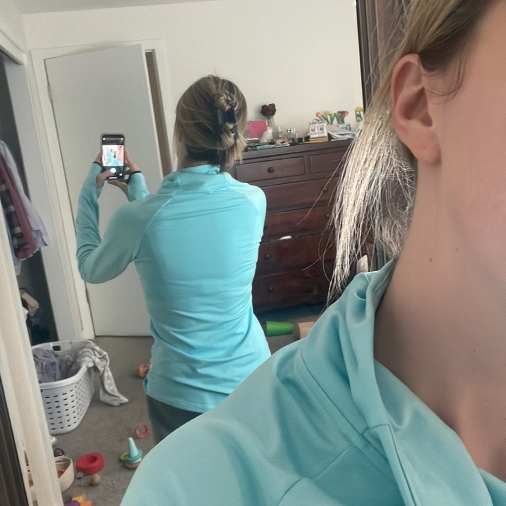 Nike Pro Pullover Bright Turquoise - image 4